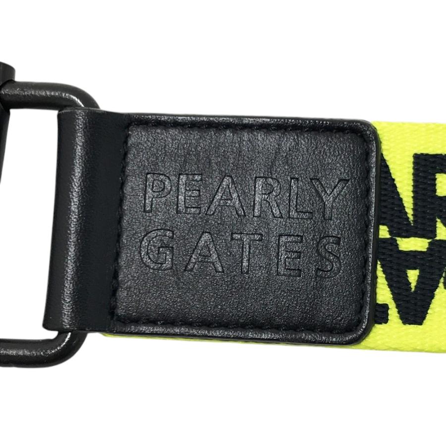 PEARLY GATES（パーリーゲイツ） ベルト ロゴ総柄 イエロー系 ゴルフ