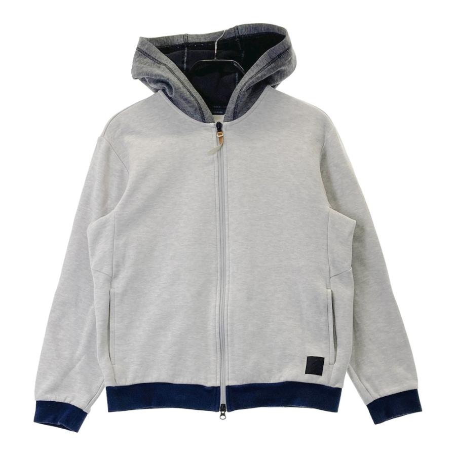 アディダスゴルフ　アイアンデザインパーカー　グレー L ADIDAS GOLF アディダスゴルフ ADICROSS スウェット ジップパーカー