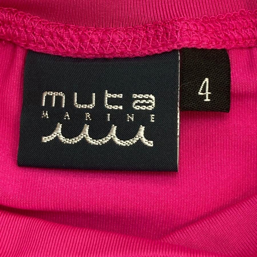 MUTA MARINE ムータマリン モックネック 半袖Tシャツ ピンク系 4