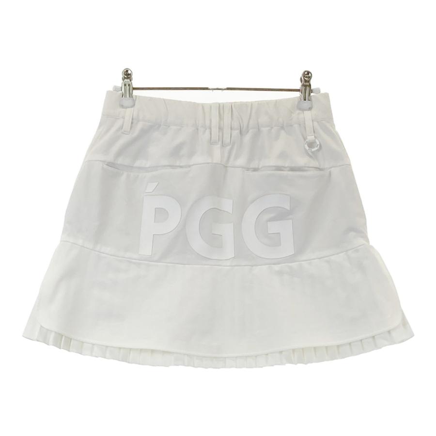 ゴルフ 【定価3万】PGG ゴルフスカート ホワイト レディースゴルフウェア
