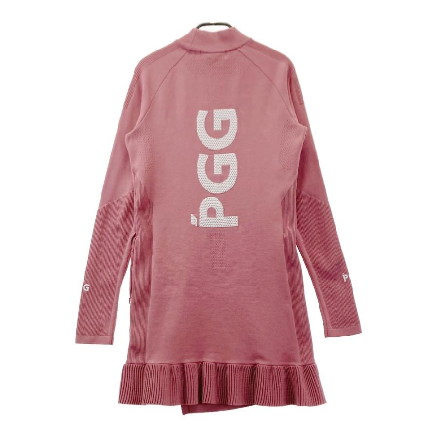 PGG PEARLY GATES パーリーゲイツ  ハイネック 長袖ニットワンピース  ピンク系 0 ゴルフウェア レディース_1