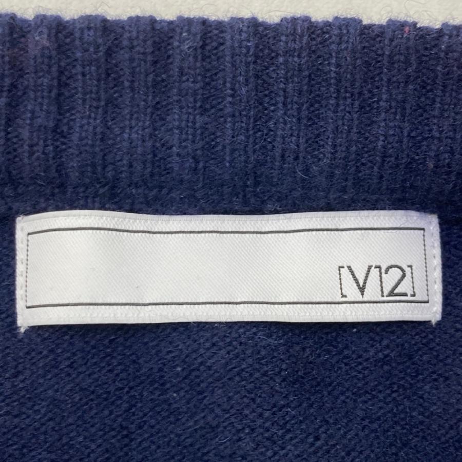 V12 ヴィトゥエルヴ  ニットセーター ウール  ネイビー系 1 ゴルフウェア レディース_2