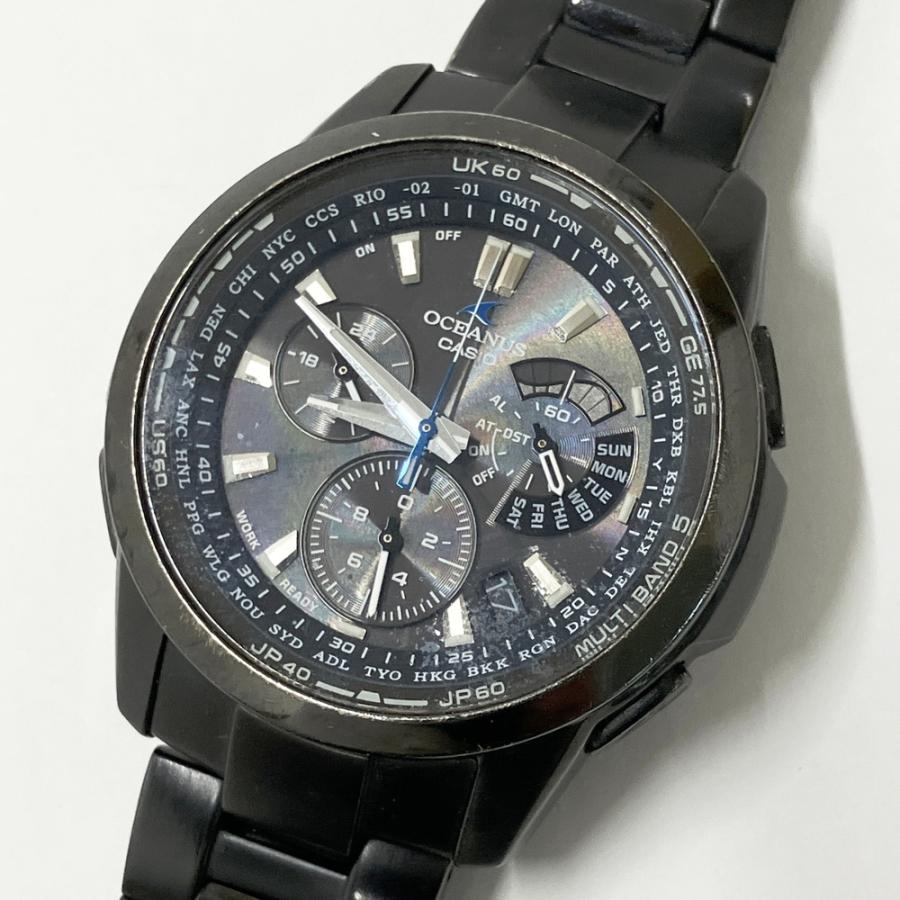 ♣️CASIO カシオ オシアナスOCW-M700 電波ソーラーOCEANUS黒♣️ CASIO（カシオ） OCW-M700 4749 腕時計 電波ソーラー Oceanus ブラック