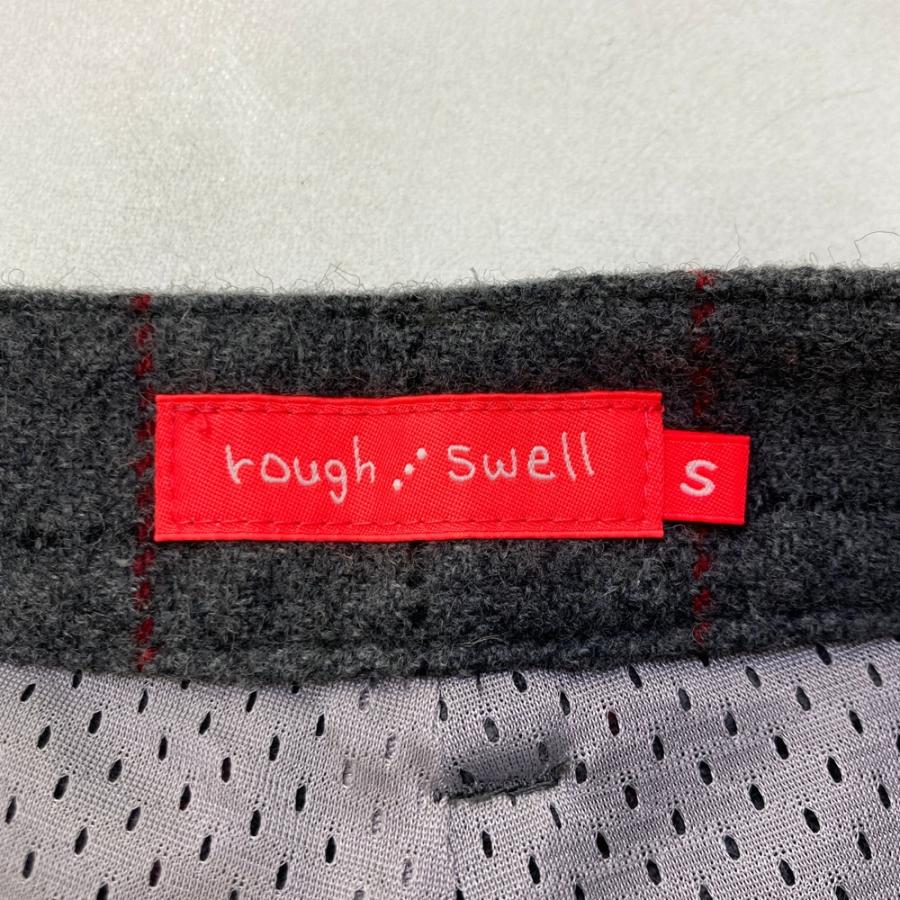 ROUGH\u0026SWELL ラフアンドスウェル  裏メッシュ ウール混 ジョガーパンツ チェック柄 グレー系 S ゴルフウェア レディースの画像