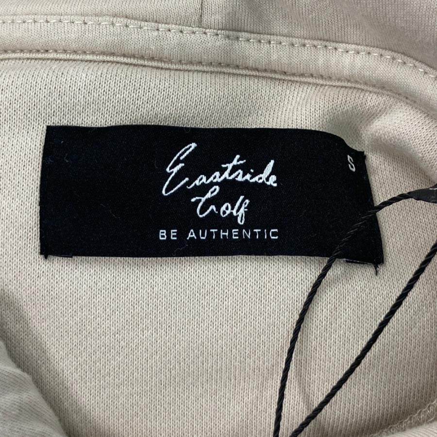 【新品】EASTSIDEGOLF イーストサイドゴルフ  裏起毛 スウェットパーカー  ベージュ系 S ゴルフウェア メンズの画像