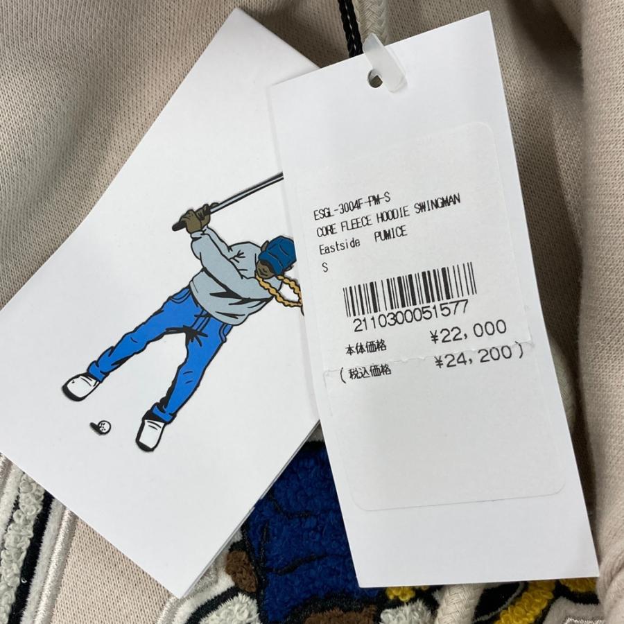 【新品】EASTSIDEGOLF イーストサイドゴルフ  裏起毛 スウェットパーカー  ベージュ系 S ゴルフウェア メンズの画像