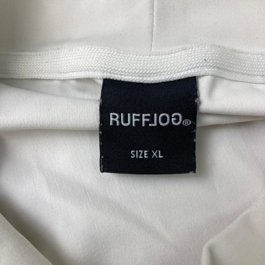 RUFFLOG ラフロッグ モックネック 長袖Tシャツ ホワイト系 XL ゴルフ