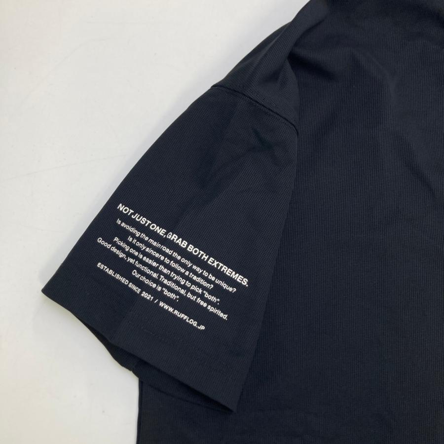 RUFFLOG（ラフロッグ） SQUARE RG LOGO モックネック 半袖Tシャツ