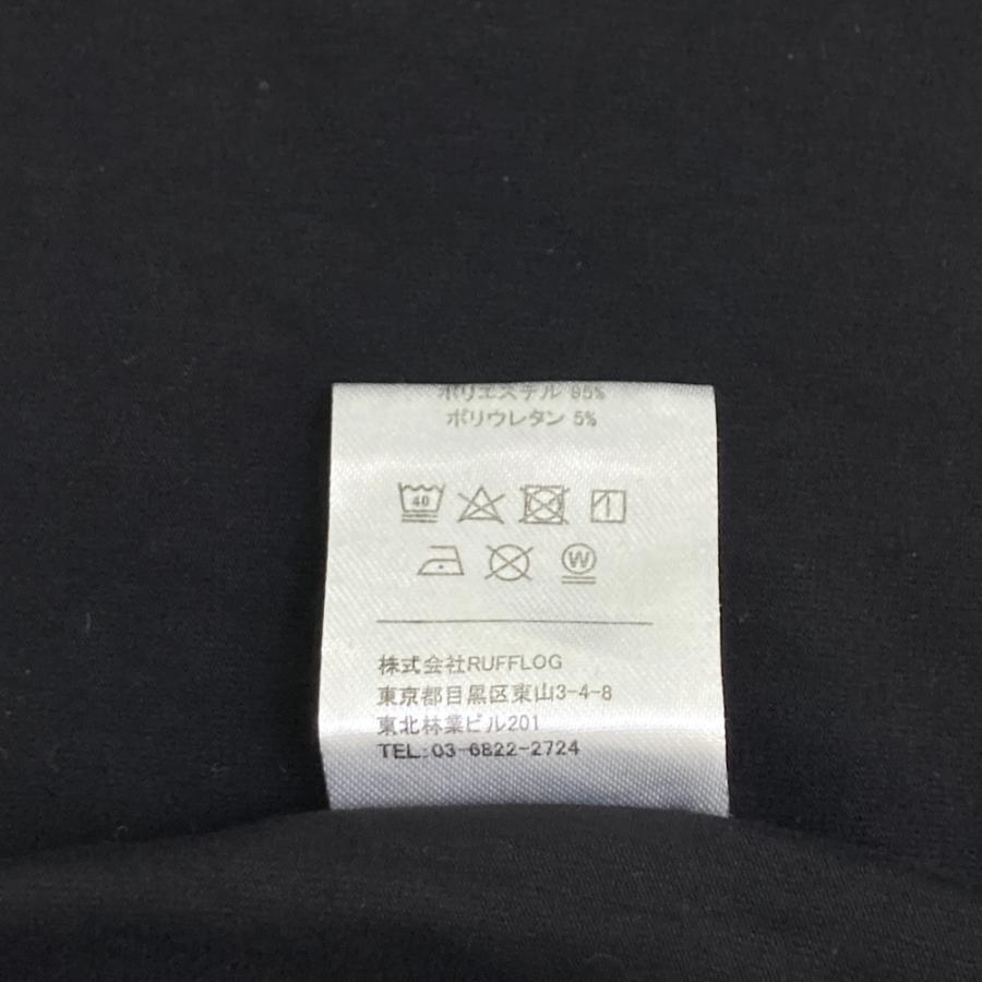 RUFFLOG ラフロッグ RF/23SSM/T05 モックネック 半袖Tシャツ ブラック