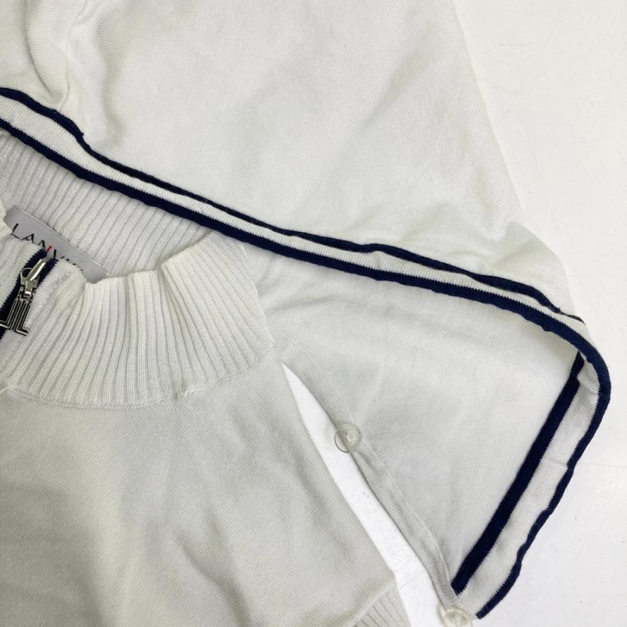 LANVIN SPORT ランバン スポール 2WAY 半袖ニットジャケット ホワイト