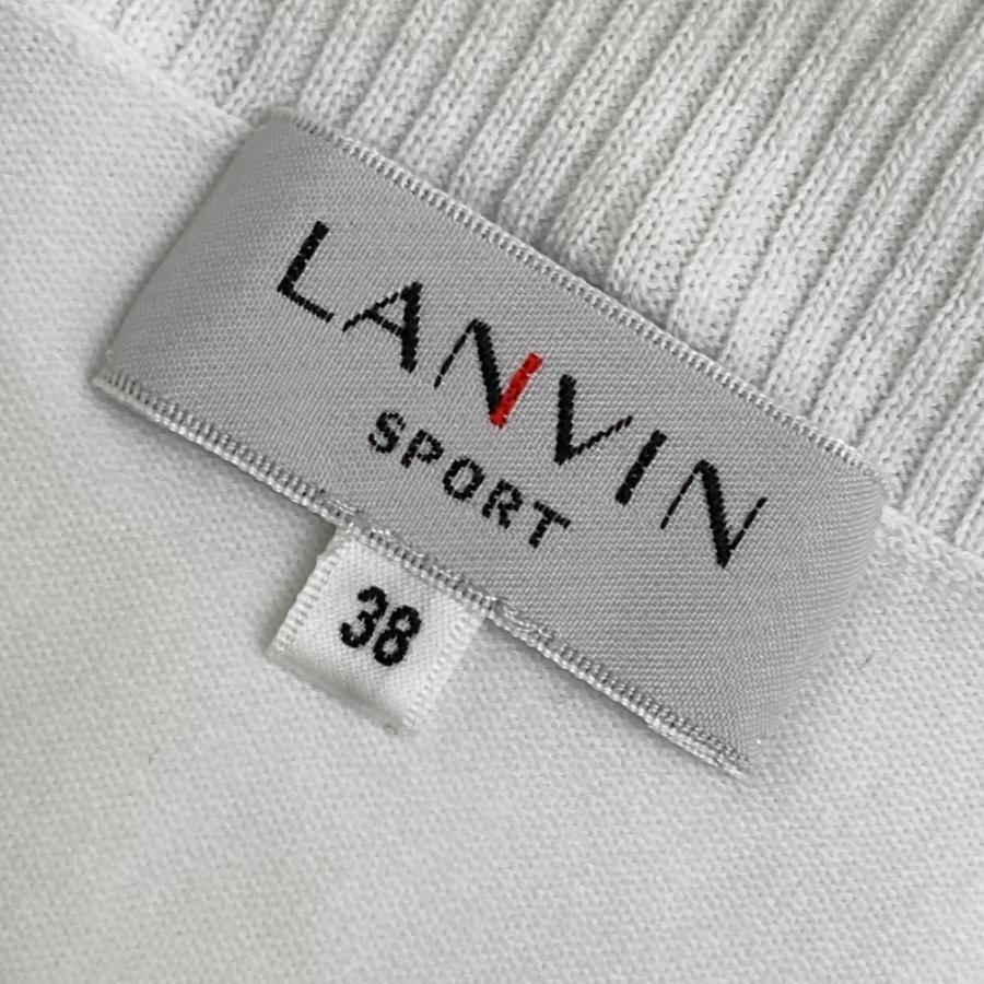 LANVIN SPORT ランバン スポール 2WAY 半袖ニットジャケット ホワイト