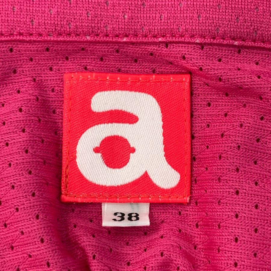 ARCHIVIO アルチビオ メッシュ 半袖 ジップパーカー フリル ピンク系