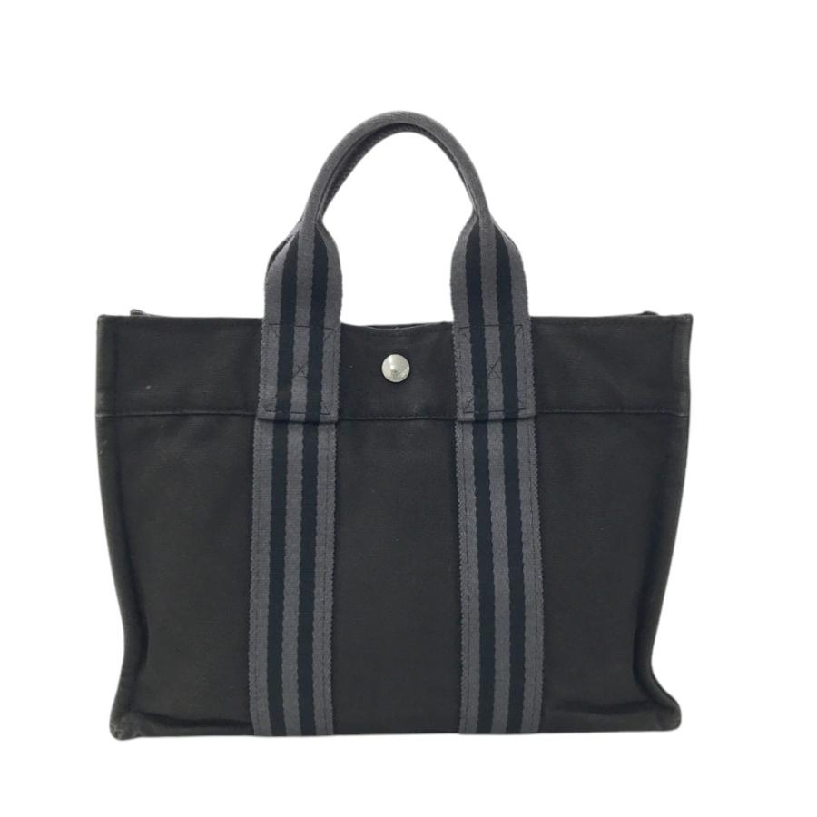HERMES エルメス フールトゥPM ハンドバッグ トートバッグ ブラック系