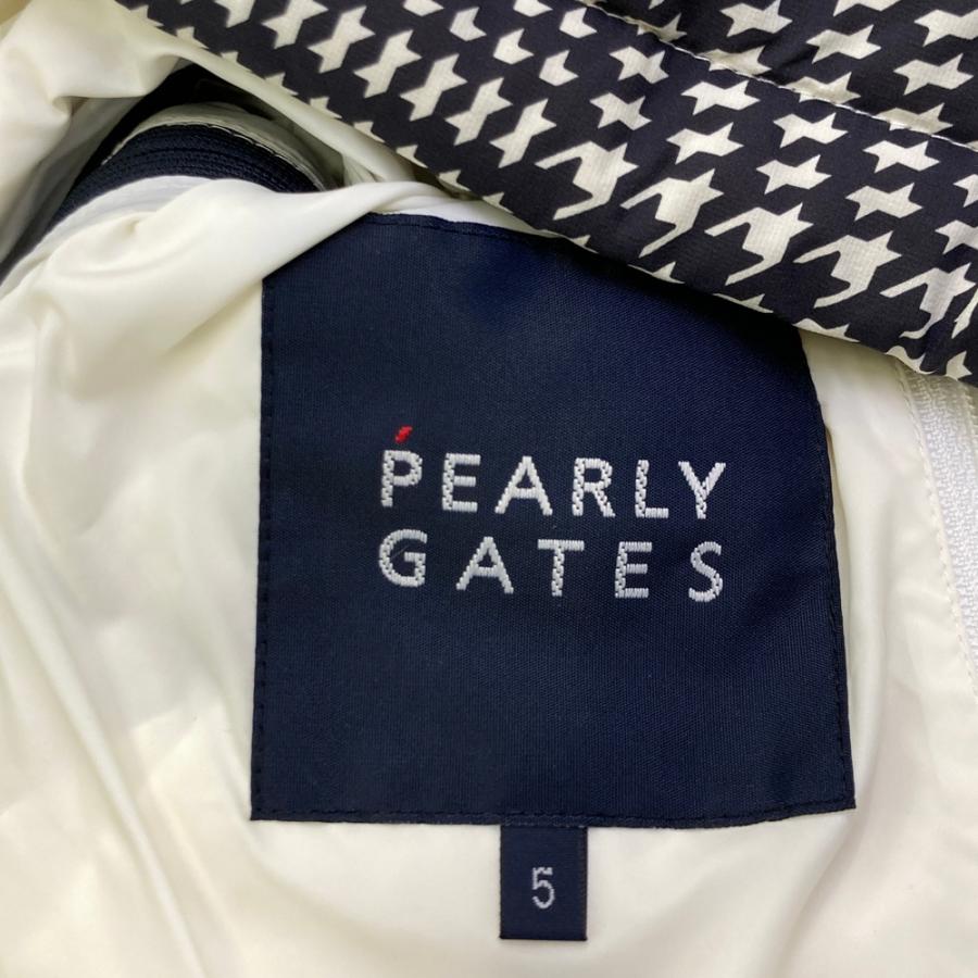 PEARLY GATES パーリーゲイツ 2WAY 長袖ジップダウンジャケット 千鳥柄