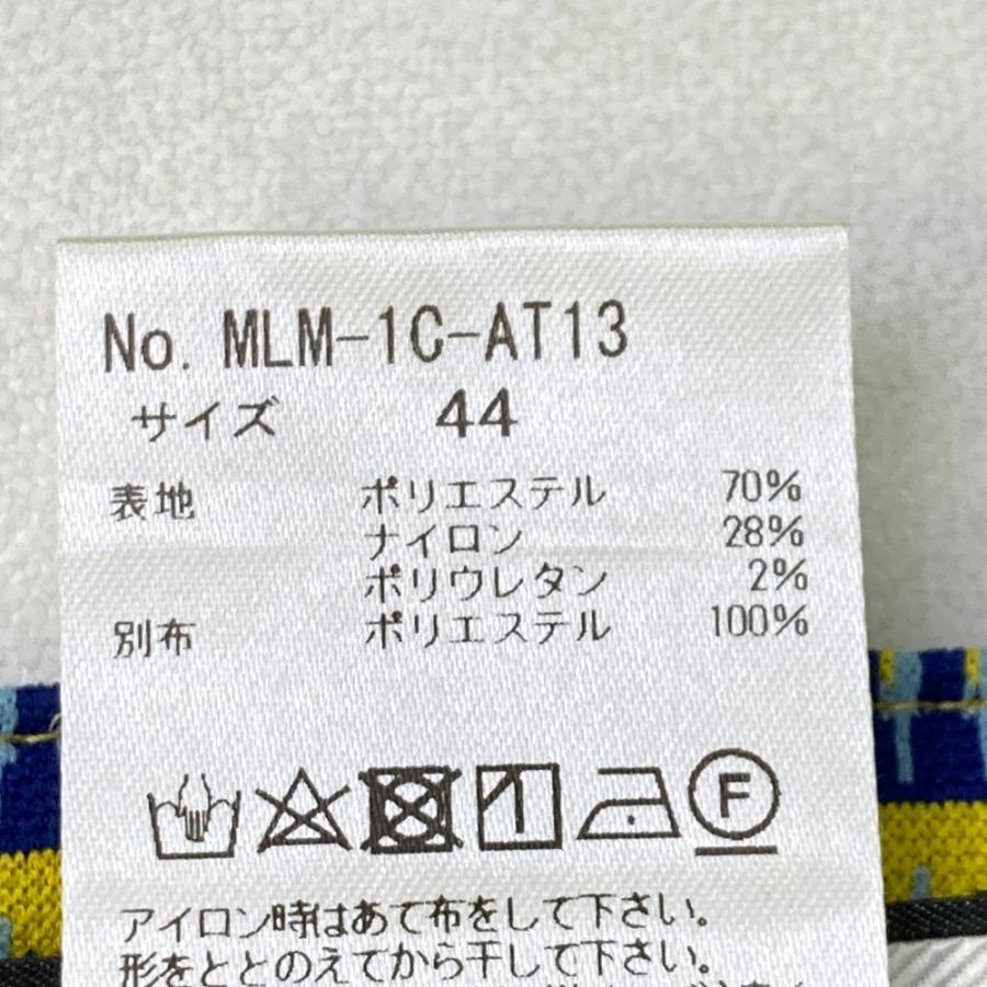 MARK&LONA マークアンドロナ ストレッチパンツ 総柄 イエロー系 44