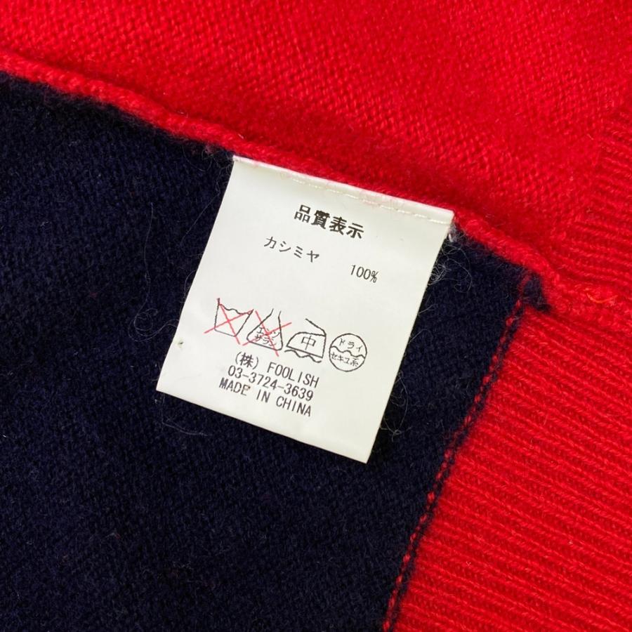 ROUGH&SWELL ラフアンドスウェル カシミヤ ニットセーター レッド系 L