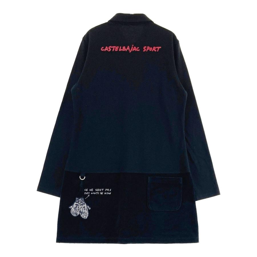 CASTELBAJAC カステルバジャック 長袖ワンピース ブラック系 42 ゴルフ