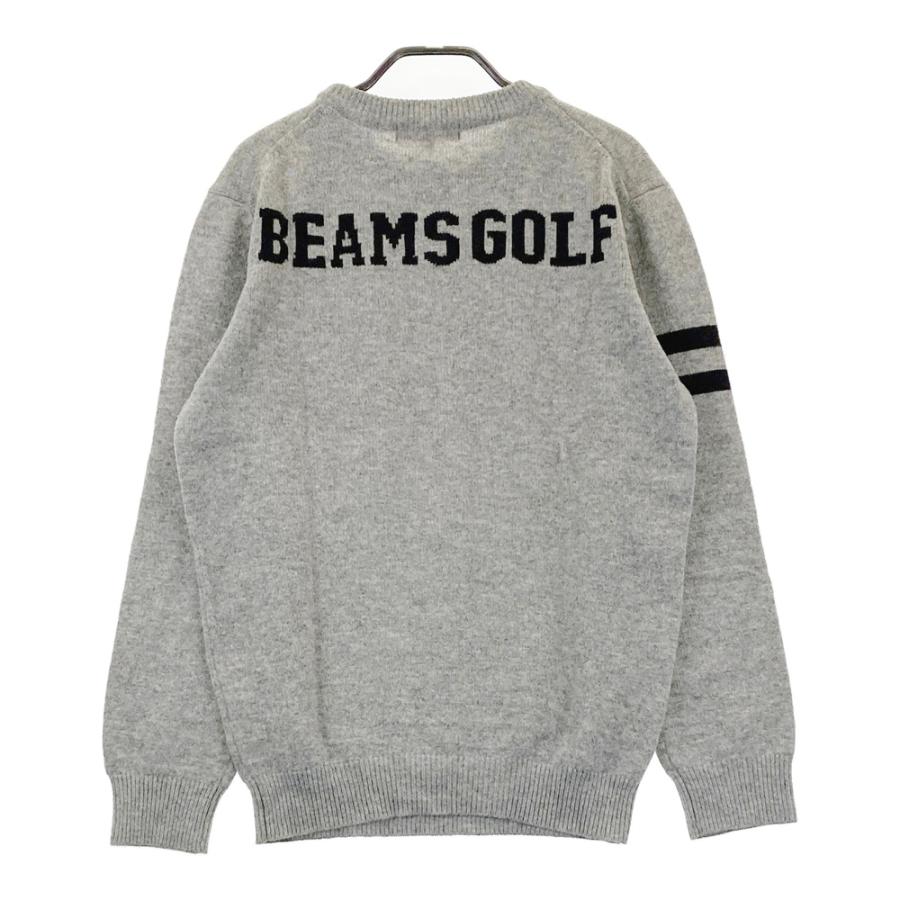 ビームスゴルフ セーター　ウールメンズ XL ゴルフウェア BEAMS GOLF BEAMS GOLF ビームスゴルフ ニットセーター グレー系 M ゴルフウェア