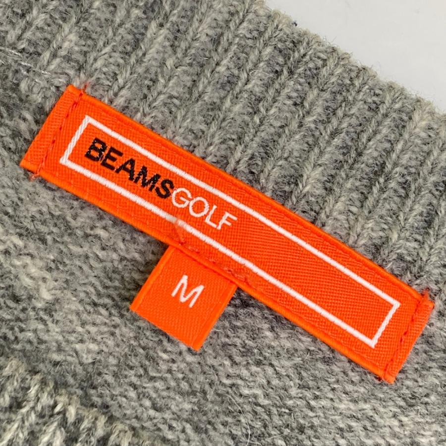 BEAMS GOLF ビームスゴルフ ニットセーター グレー系 M ゴルフウェア