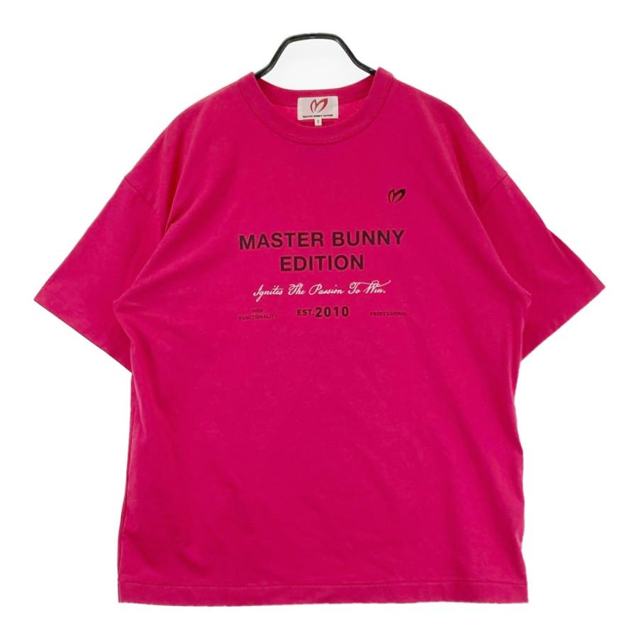 サイズ：5 MASTER BUNNY EDITION マスターバニーエディション 2025年モデル 15周年 半袖Tシャツ  ピンク系 [240101657847] ゴルフウェア メンズ ストスト MASTER BUNNY EDITION（マスターバニーエディション） 2025年モデル 15