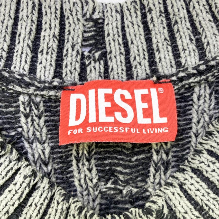 DIESEL ディーゼル M-PANTESSE ニットワンピース セーター グレー系 S レディース_3