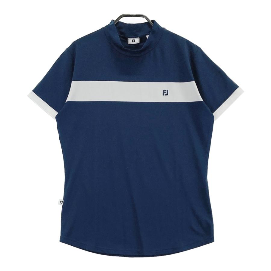 FootJoy（フットジョイ） モックネック 半袖Tシャツ ネイビー系 XL