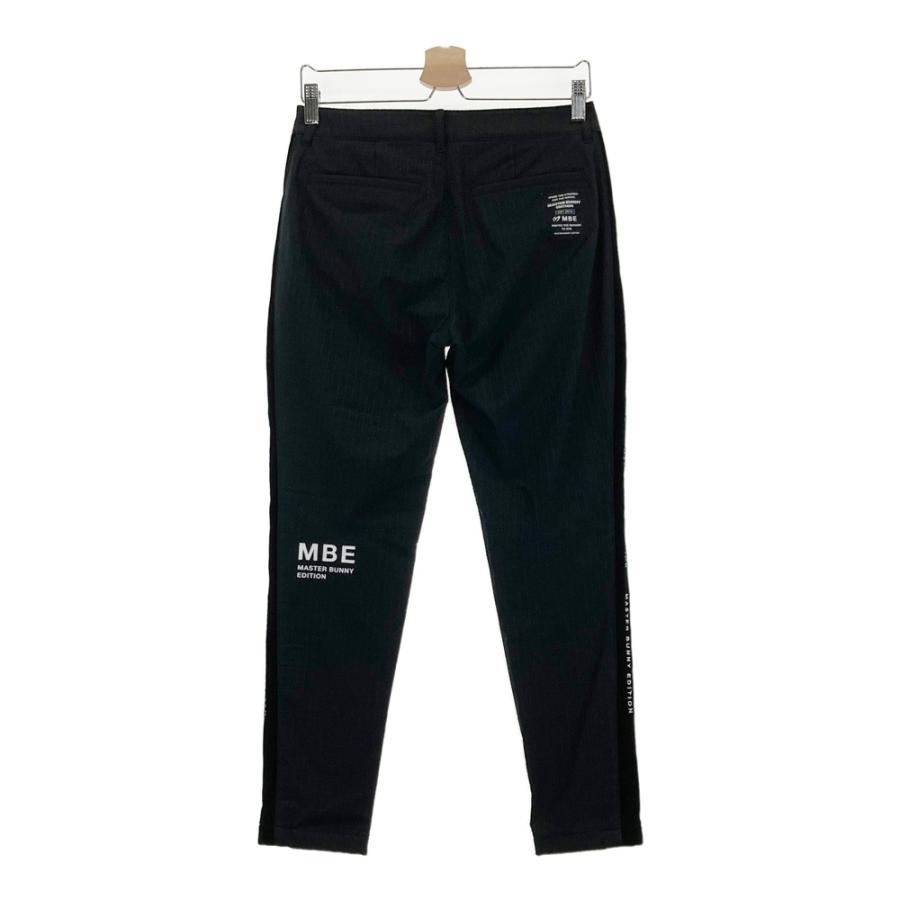 サイズ：1 MASTER BUNNY EDITION マスターバニーエディション  異素材切替 ストレッチロングパンツ チェック柄 ブラック系 [240101658792] ゴルフウェア レディース ストスト MASTER BUNNY EDITION（マスターバニーエディション） 異素材切替