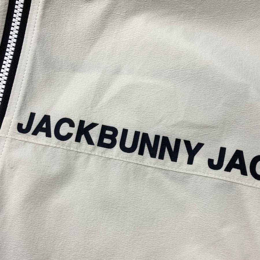 【Jack Bunny!!】美品 ホワイト フルジップジャケット サイズ5 新品】JACK BUNNY ジャックバニー 2026年モデル フード付 長袖 ジップ