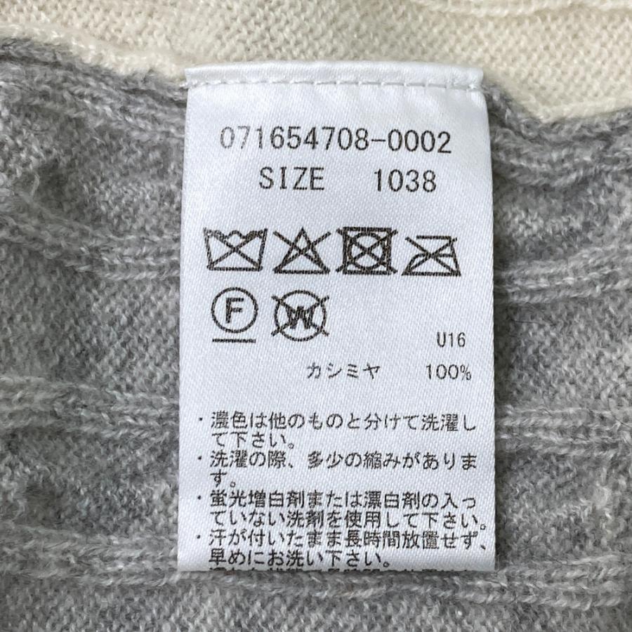 ZOY ゾーイ カシミヤ 長袖ニットセーター ホワイト系 38 ゴルフウェア