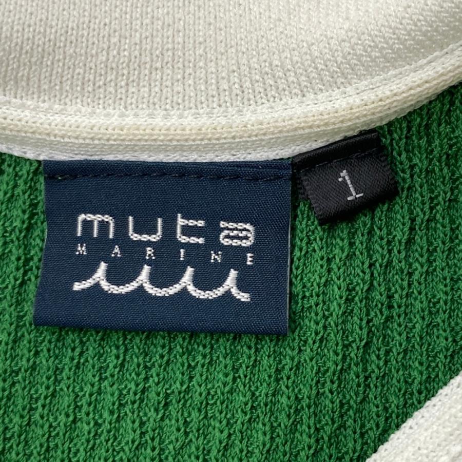 MUTA MARINE ムータマリン ノースリーブポロシャツ グリーン系 1