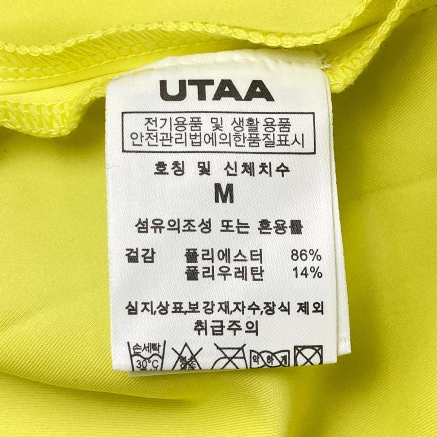 美品　UTAA ユタ　ゴルフ　プリーツスカート　M 新品】UTAA ユタ プリーツスカート イエロー系 M ゴルフウェア