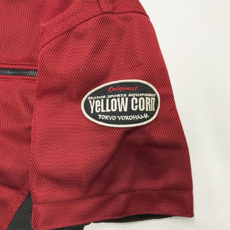 YELLOW CORN イエローコーン YMT-001 半袖メッシュジャケット レッド系
