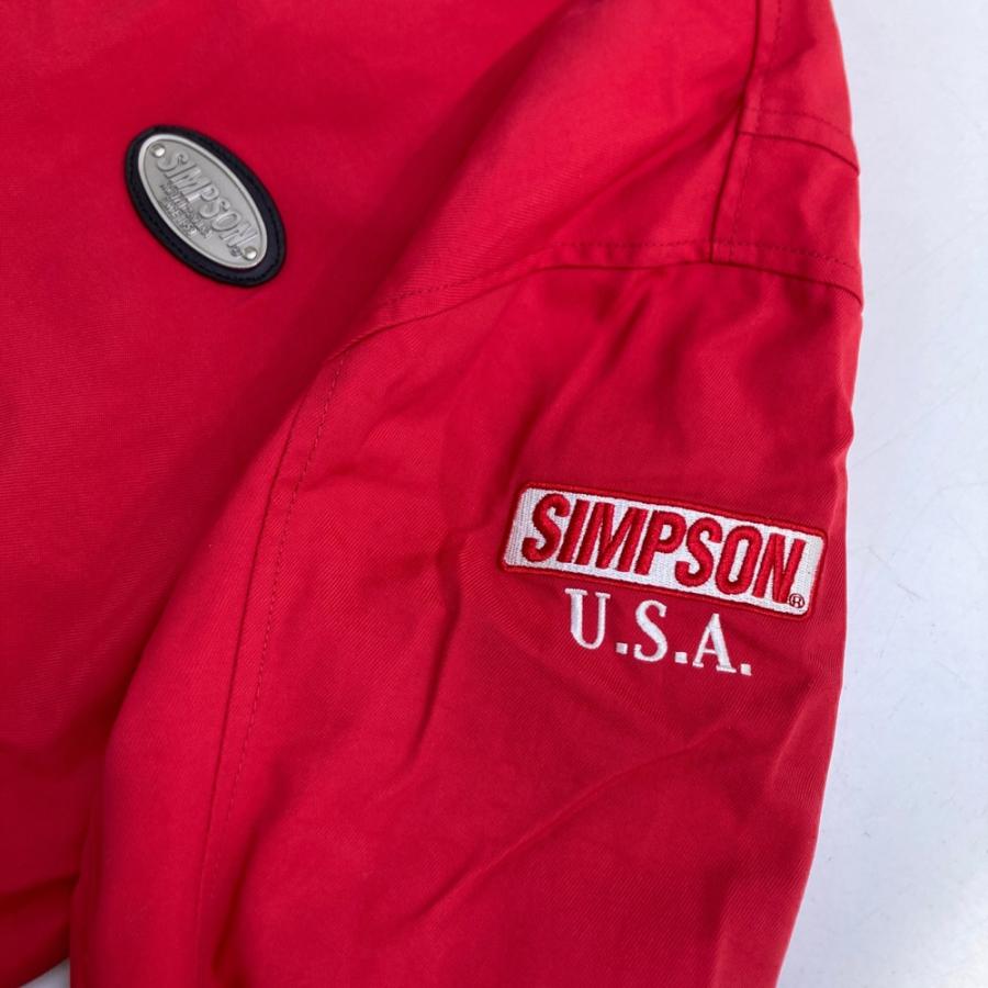 SIMPSON シンプソン  裏メッシュ ライディングジャケット  レッド系 M バイクウェア メンズの画像