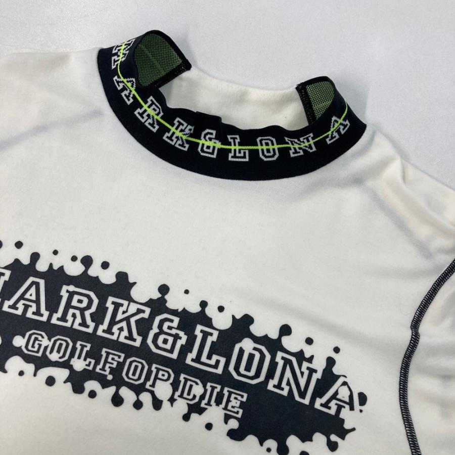 MARK&LONA マークアンドロナ モックネック 長袖Tシャツ ホワイト系 46