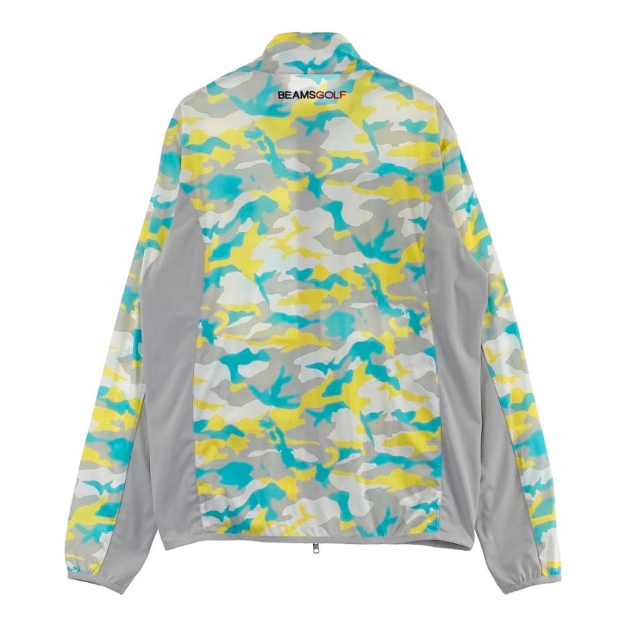 BEAMS GOLF ビームスゴルフ ジップジャケット カモフラ柄 グレー系 L