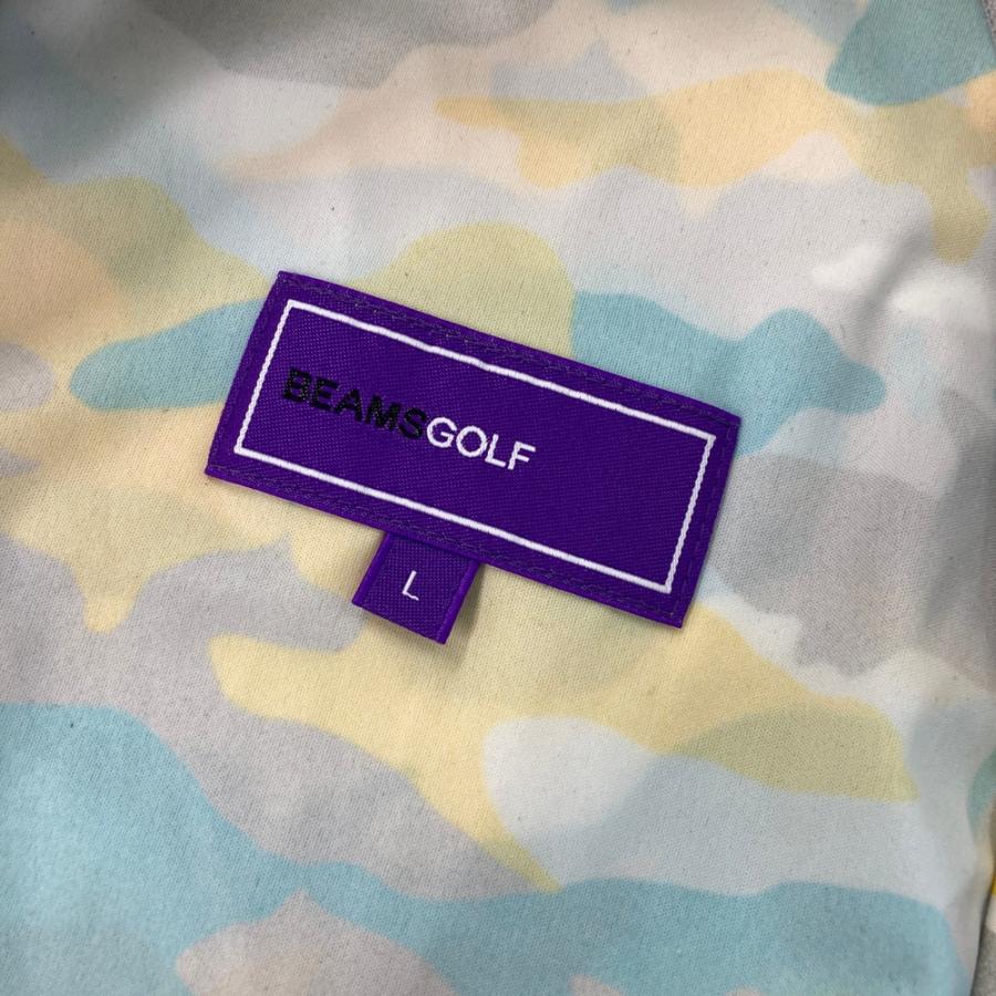 BEAMS GOLF ビームスゴルフ ジップジャケット カモフラ柄 グレー系 L