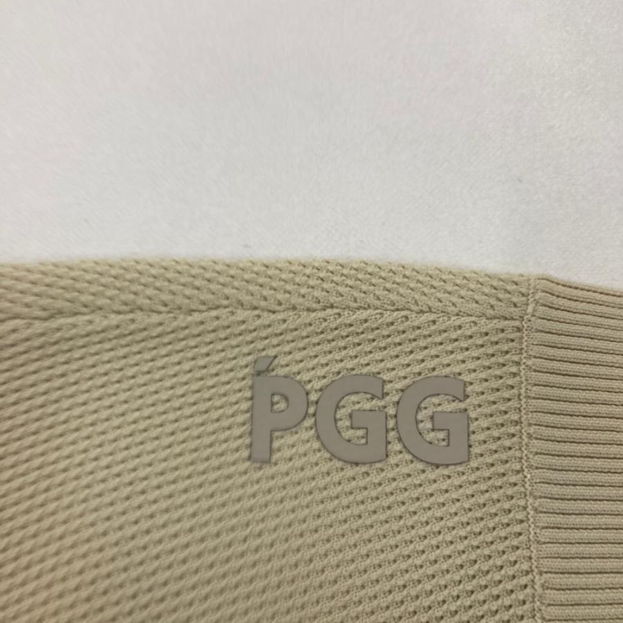PGG PEARLY GATES パーリーゲイツ 2024年モデル 半袖 ニットセーター  ベージュ系 1 ゴルフウェア レディースの画像