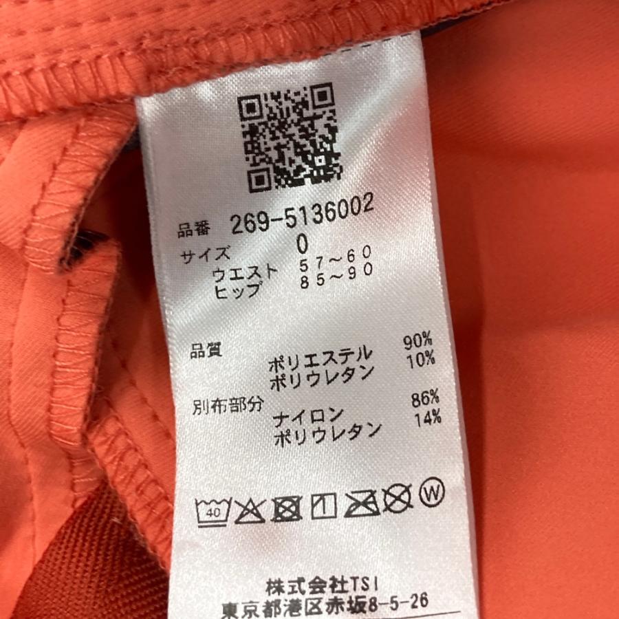 PGG PEARLY GATES パーリーゲイツ  ストレッチパンツ  オレンジ系 0 ゴルフウェア レディースの画像