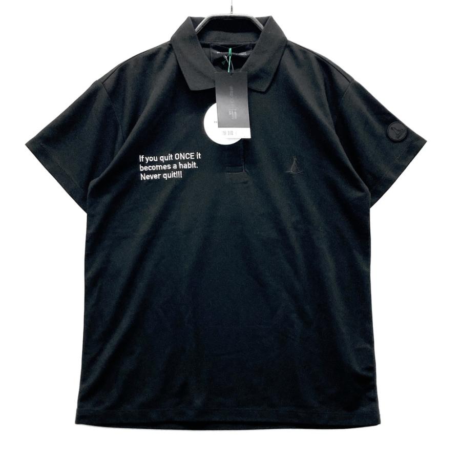FR2 GOLF ブラック ゴルフシャツ 新品】FR2 GOLF エフアールツーゴルフ 半袖ポロシャツ ブラック系 S