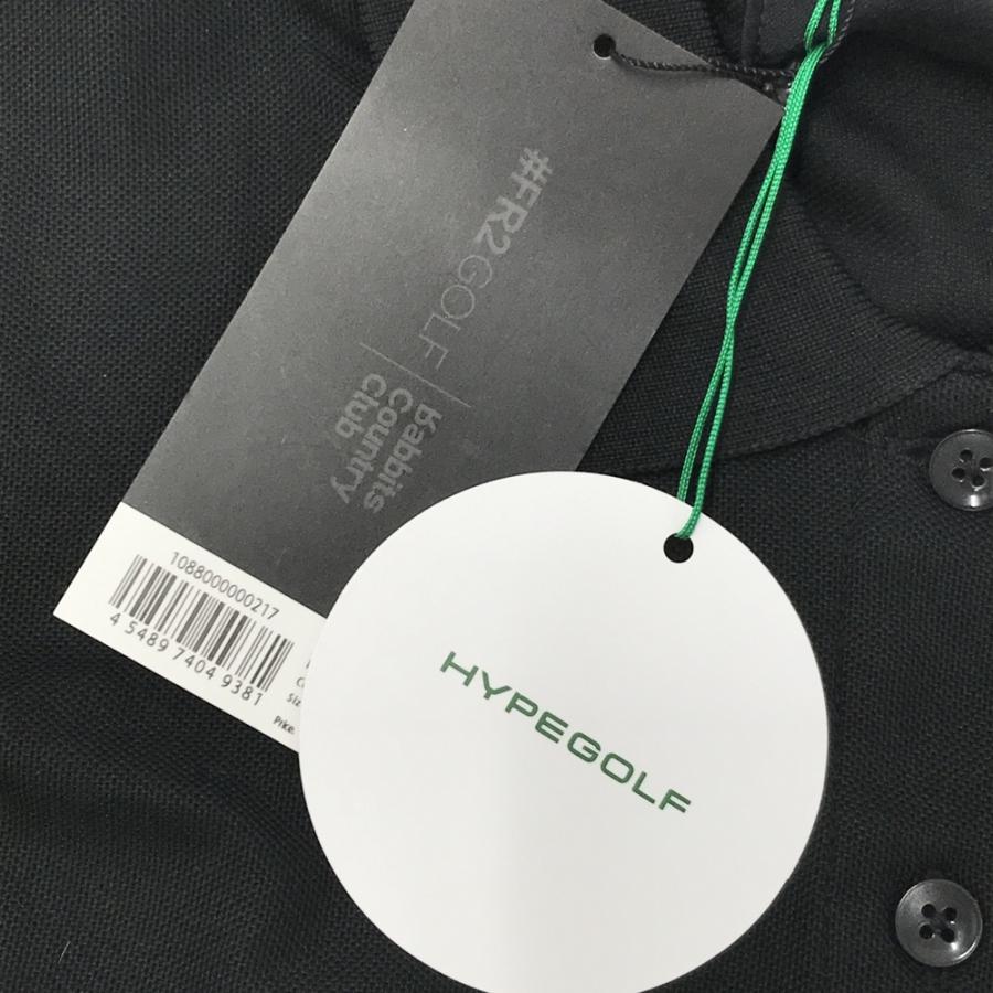 新品】FR2 GOLF エフアールツーゴルフ 半袖ポロシャツ ブラック系 S
