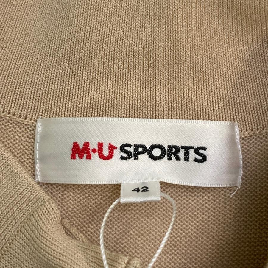 サイズ：42 M.U SPORTS エムユースポーツ  半袖ワンピース  ベージュ系 [240101660930] ゴルフウェア レディース ストスト 新品】M.U SPORTS エムユースポーツ 半袖ワンピース ベージュ系 42