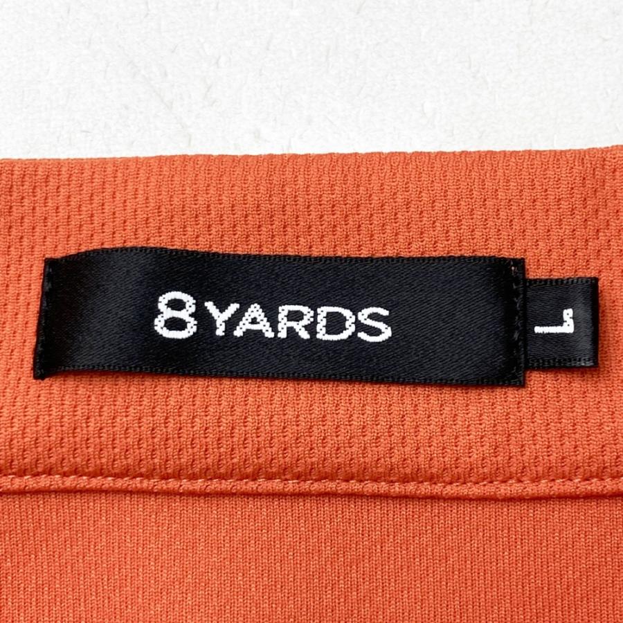 8YARDS レディース ノースリーブシャツ オレンジ 8YARDS ハチヤーズ ノースリーブシャツ オレンジ系 L ゴルフウェア