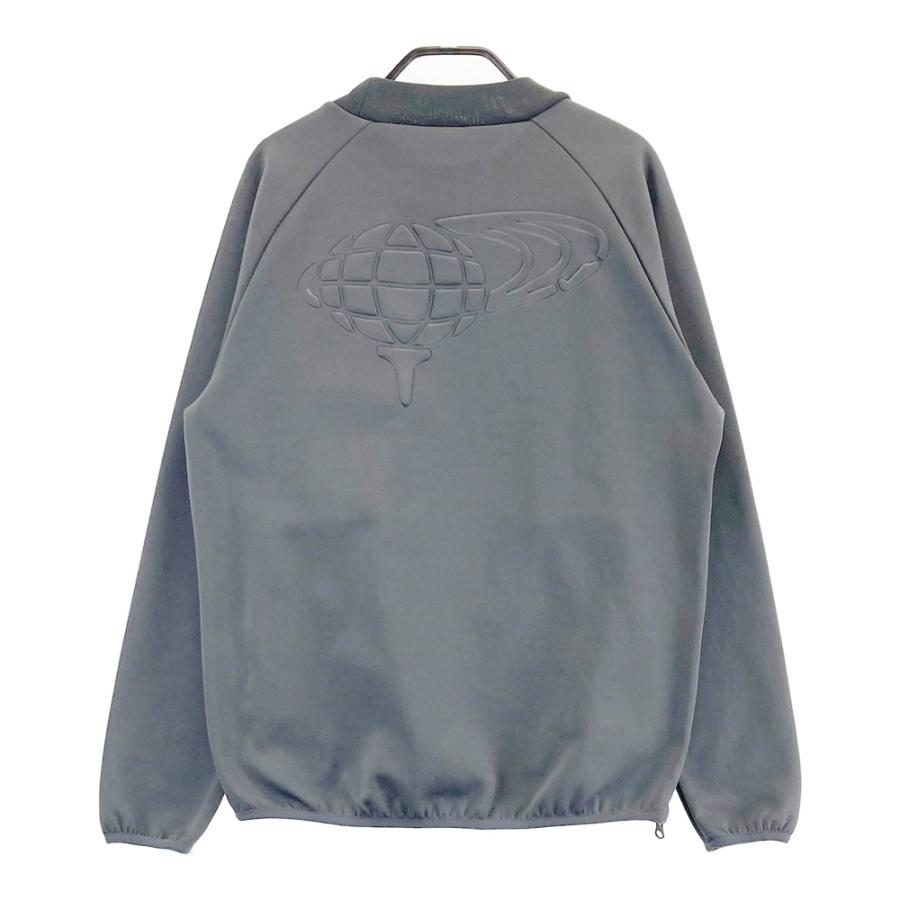 サイズ：S BEAMS GOLF ビームスゴルフ  モックネック 長袖ブルゾン プルオーバー 立体ロゴ グレー系 [240101661309] ゴルフウェア メンズ ストスト BEAMS GOLF ビームスゴルフ モックネック 長袖ブルゾン プルオーバー