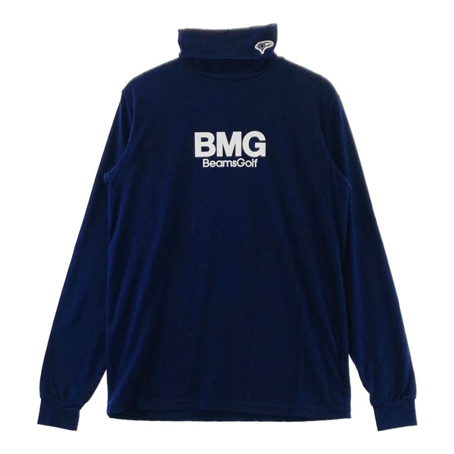 BEAMS GOLF ビームスゴルフ タートルネック 長袖Tシャツ ネイビー系 S