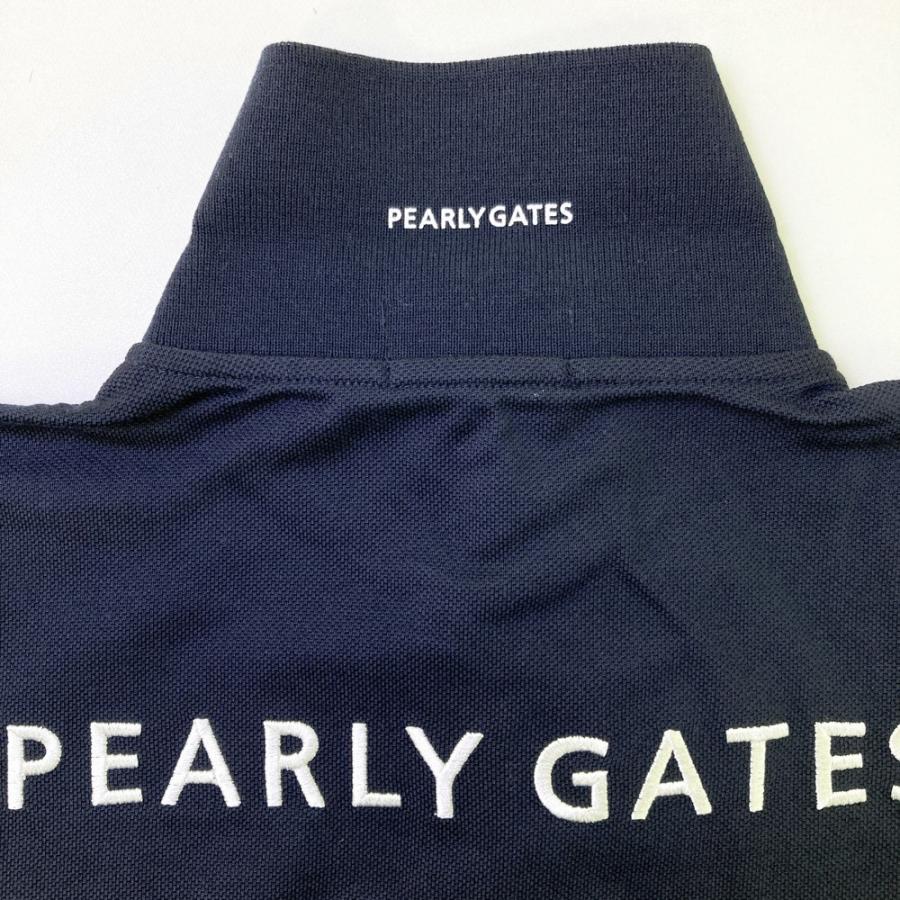 【新品】PEARLY GATES パーリーゲイツ  半袖ポロシャツ  ネイビー系 0 ゴルフウェア レディースの画像