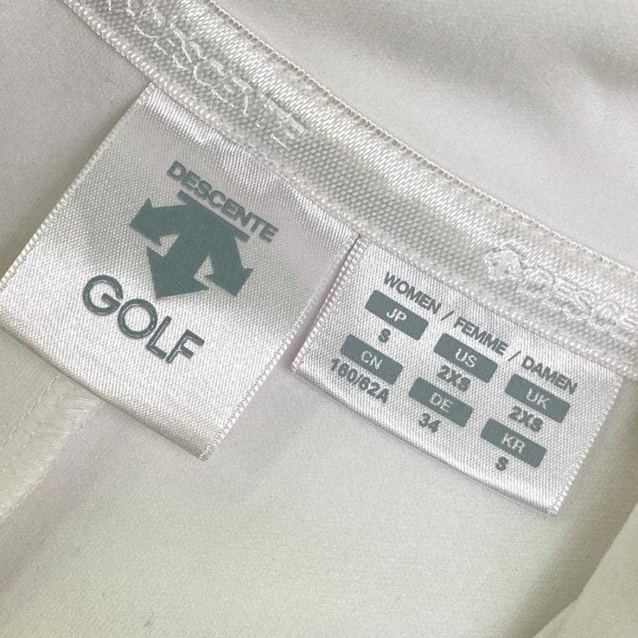 DESCENTE GOLF デサントゴルフ ジップジャケット ホワイト系 S ゴルフ