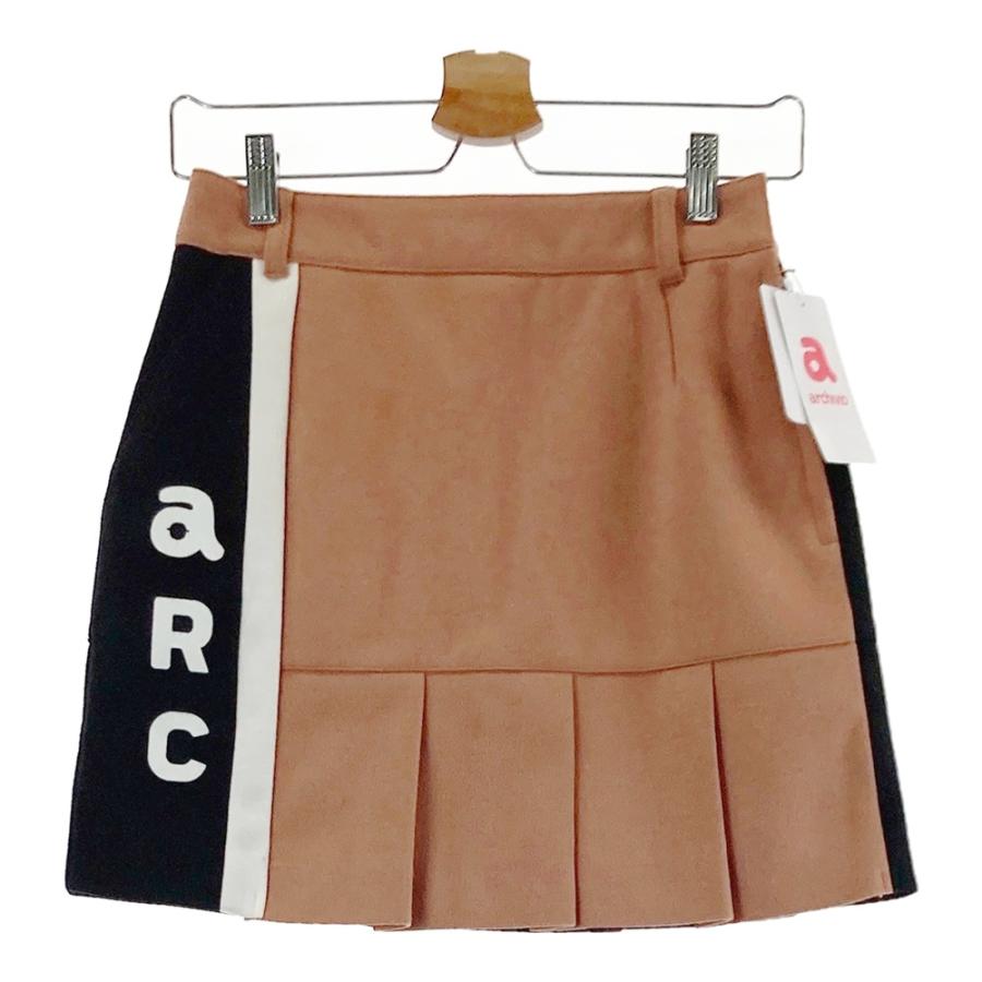 アルチビオ　ブラウンプリーツスカート　ゴルフウェア archivio（アルチビオ） 【新品】ARCHIVIO 裏地付 プリーツスカート