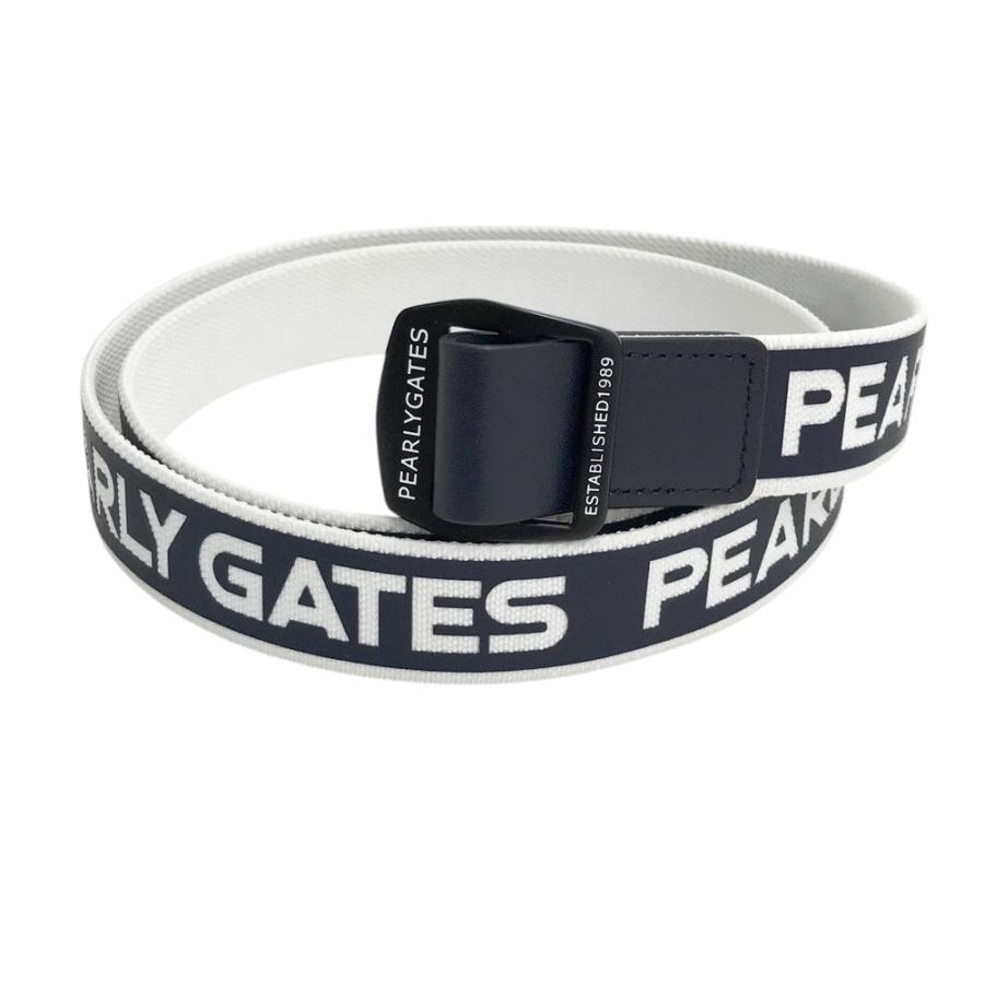 PEARLY GATES（パーリーゲイツ） ストレッチ ベルト ロゴ ネイビー系