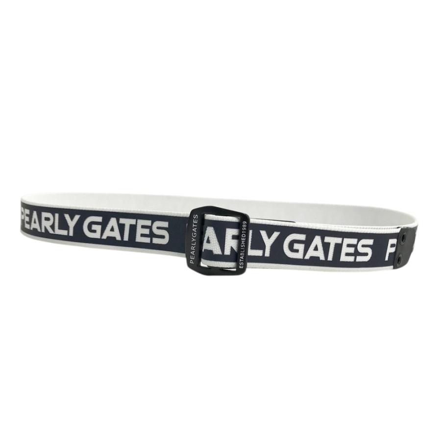 PEARLY GATES（パーリーゲイツ） ストレッチ ベルト ロゴ ネイビー系