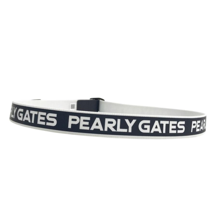 PEARLY GATES（パーリーゲイツ） ストレッチ ベルト ロゴ ネイビー系